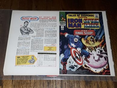 TALES OF SUSPENCE CAPTAIN AMERICA IRON MAN #74 COMIC ORIG PRINTER PROOF COVER